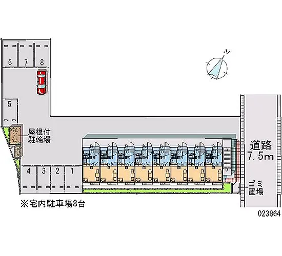 ★手数料０円★静岡市清水区横砂中町　月極駐車場（LP）